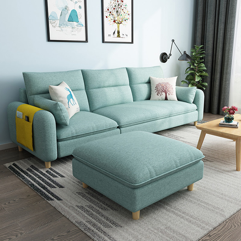 Nordic Fabric Sofa Small Household Living Room Sofa Combination Set Combination Simple Modern Economical Furniture