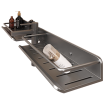 Bathroom sink storage rack sink mirror front faucet bathroom punch-free wall-mounted storage shelf 3626