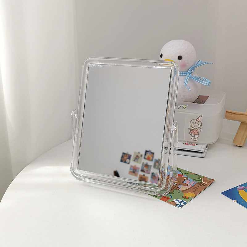 In cosmetic mirror simple desktop double dressing mirror student dorm transparent acrylic desktop wind small mirror