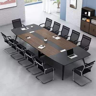 Conference table Simple modern rectangular small negotiation table Long table Reception table workbench Office training table