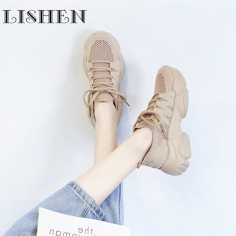 Breakthrough sports shoes girls 2023 Spring and Autumn New in Tide Network Red Super Fire Casual Shoes Network Mesh Shoes