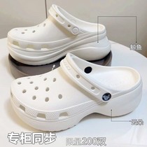 Women Shoes Cave Dongle Shoes Clouds Whale puffs thick bottom heightening beach Shoe sandals 206750