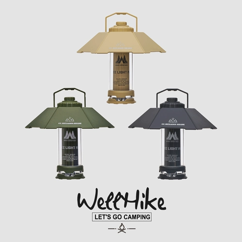 WELLHIKE Дорожный портативный светильник для кемпинга, светодиодная палатка