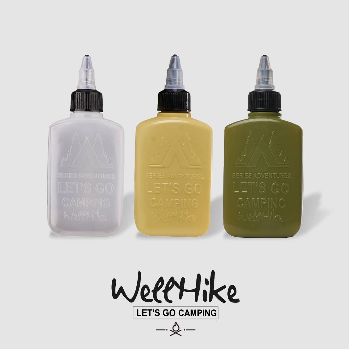 WELLHIKE Outdoor Portable Seasoning Bottle Oil Pot Camping Alcoholic Sauce Vinegar Jar Condiment Box Containing Package Package-Taobao