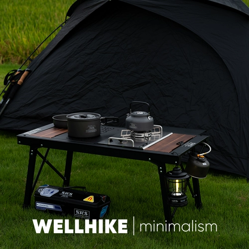 WELLHIKE Дорожный комплект для кемпинга, посуда для пикника, чайник, 3 предмета