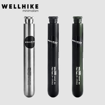 WELLHIKE outdoor wine pot long tube portable sealed stainless steel accompanying long blackened camping supplies equipment small