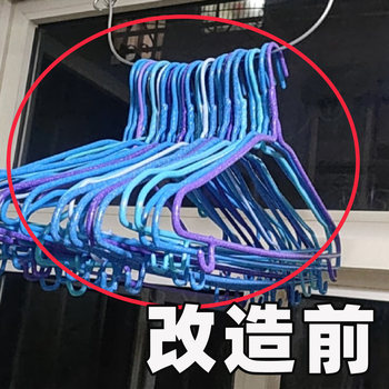 吸盘阳台衣架收纳神器免打孔家用多功能挂钩伸缩衣架子管道清洁棒