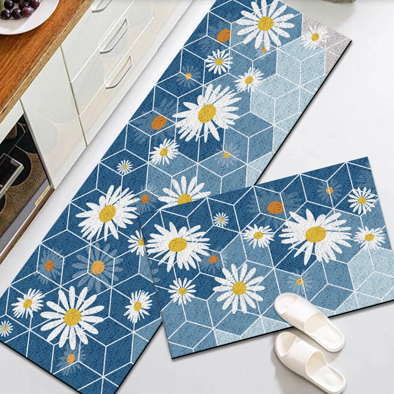 PVC kitchen floor mat, floor mat, non-slip mat, entry door, household waterproof carpet, non-slip, oil-proof, disposable, washable