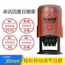 trodat zoda 46130 Back to ink Flap Reverse Seal QC QA OQC Adjustable Date Automatic Oil badge