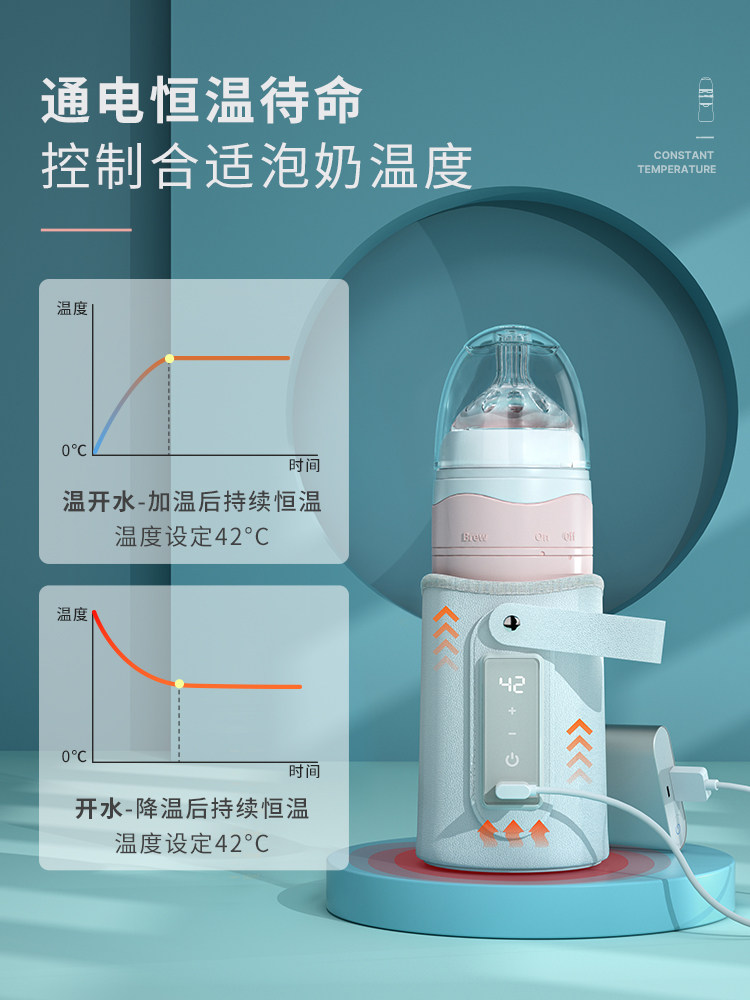 Baby Bottle Insulation Cover Newborn Baby Fast Night Milk Artifact Baby Constant Temperature Night Milk Powder Feeding Milk Warmer