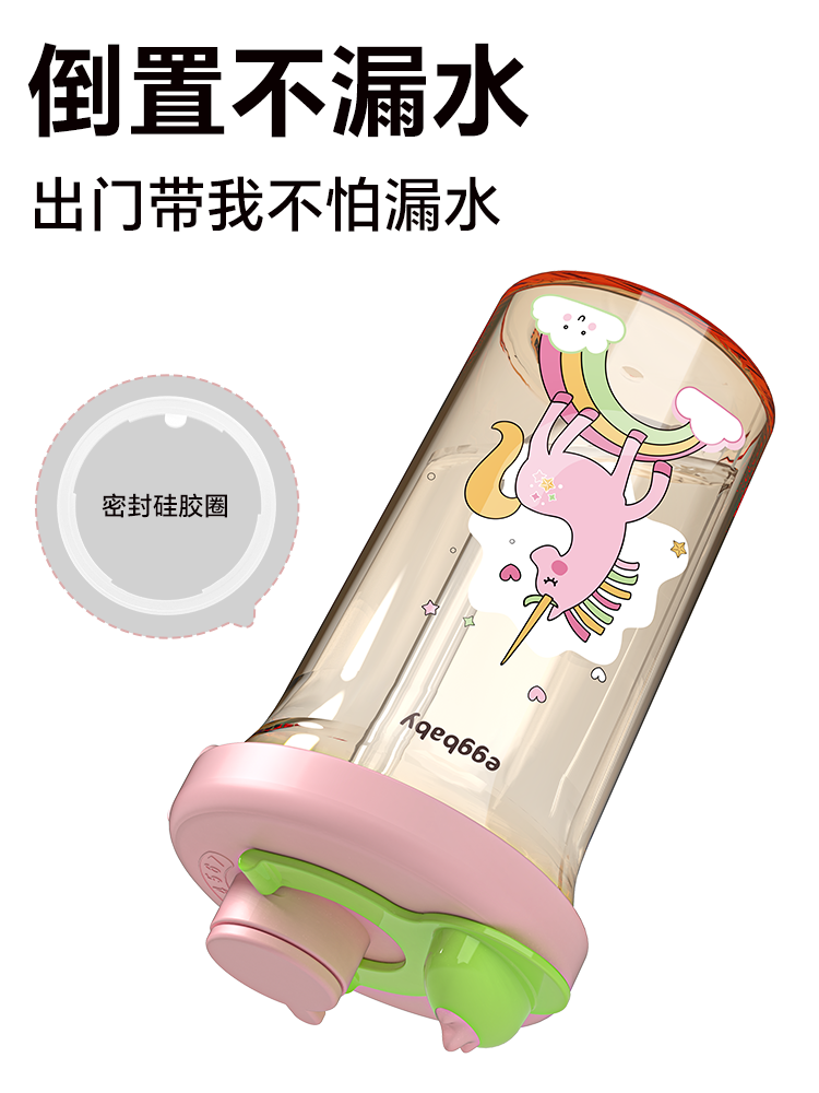 Baby Milk Cup, Learning Drinking Cup, Straw Bottle, Household Drinking Cup for Children Aged 3 and Above, Direct Drinking Water Cup