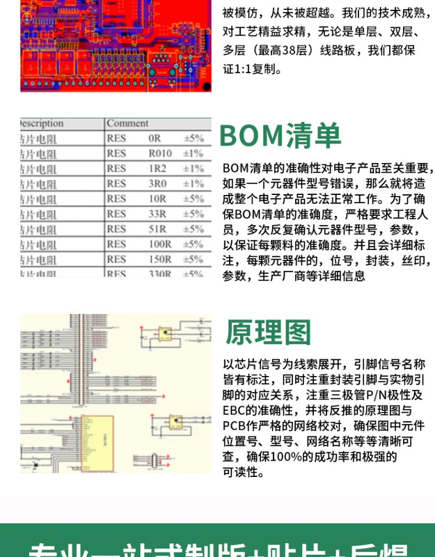 Xử lý và kiểm tra PCB Bảng mạch xử lý bản vá SMT Bản sao hàn PCB Tùy chỉnh bảng sao chép PCB