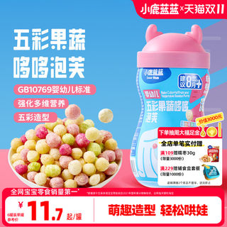 Bocaditos de bebé hojaldre en forma de bebé azul cervatillo