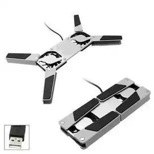 Folding radiator dual fan mini notebook computer radiator cooling base gift Xiaoqiang