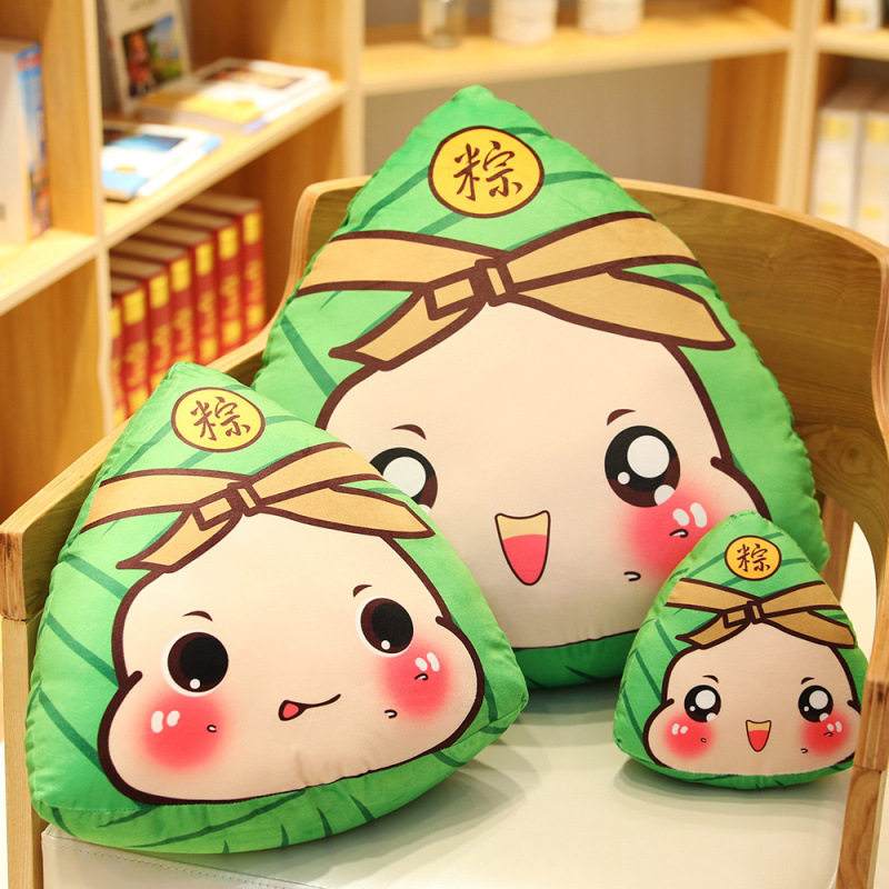 New Dragon Boat Festival Doug Customized Gift Creative Simulation of Hard Toy Pillow