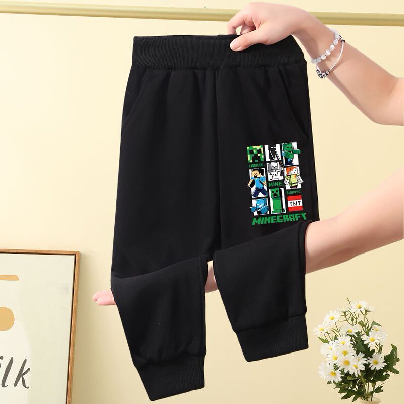 Boys' Sweatpants Minecraft Long Pants Children's Casual Sports Pants Boys' Autumn Superman Pants Pure Cotton Jogger Pants Boys' Sweatpants Minecraft Long Pants Children's Casual Sports Pants Boys' Autumn Superman Pants Pure Cotton Jogger Pants