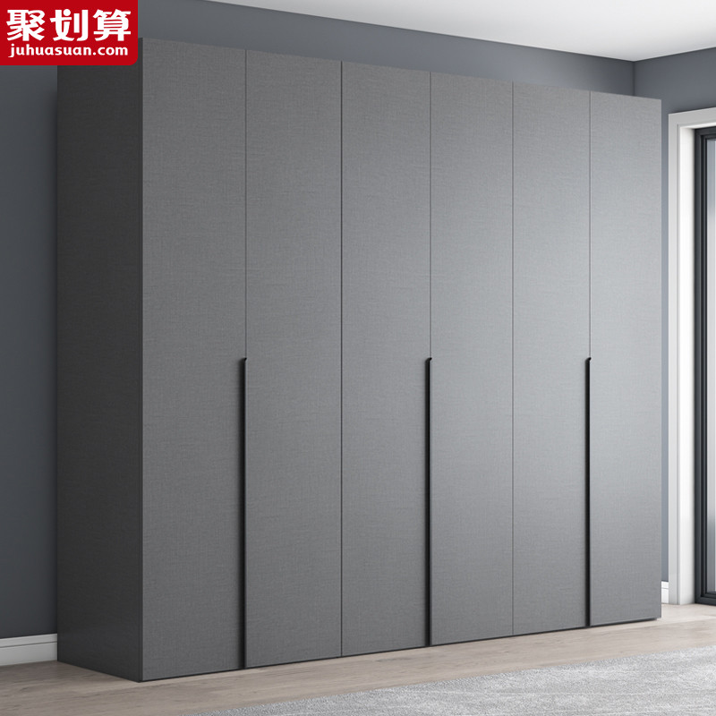 Light luxury wardrobe home bedroom to achieve generation of simple combination installation-free small apartment economical wooden wardrobe customization