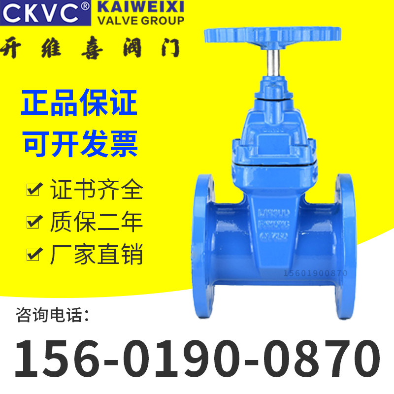 Opening Viecki valve Z45X soft sealing dark bar gate valve tap water fire trench stainless steel cast steel flange gate valve