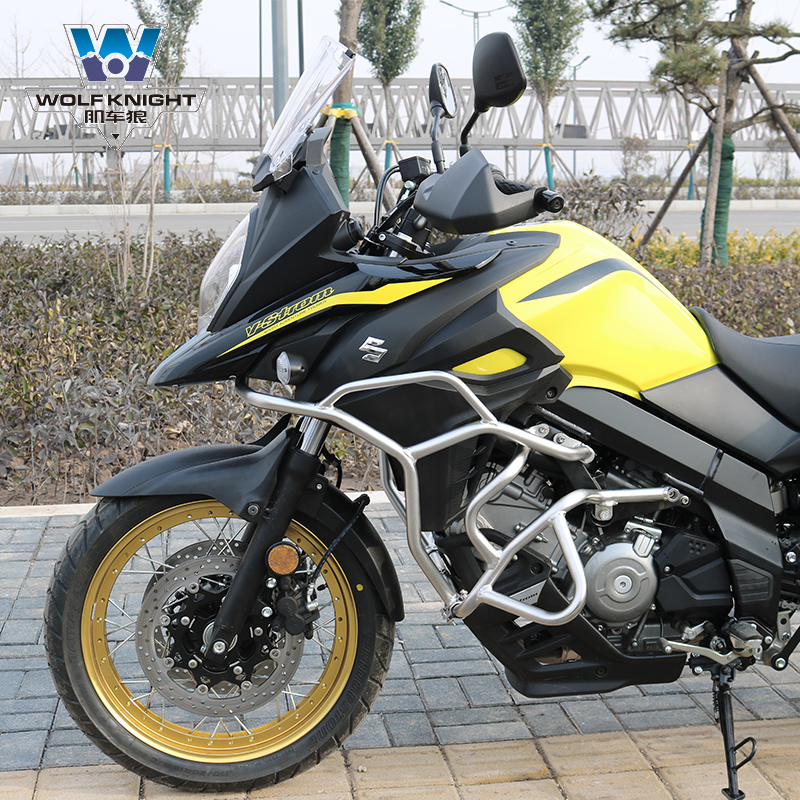 Muscle car wolf Suitable for Suzuki DL650 bumper guard bar Large surround protection bar Stainless steel modification accessories