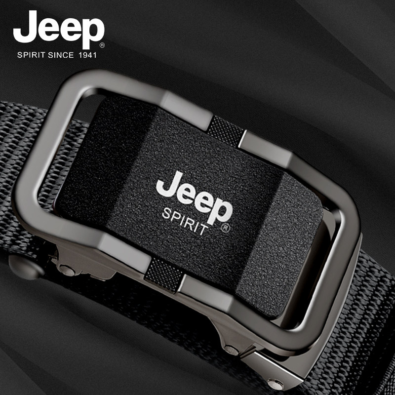 Jeep Jeep Canvas Belt Men automatic buckle tactics 2022 belt young people casual trend jean belt