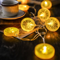 String of lights Fruit lemon star lights Decorative lights Flashing lights Colorful lights Starry string lights Girl heart ISN New Year decoration