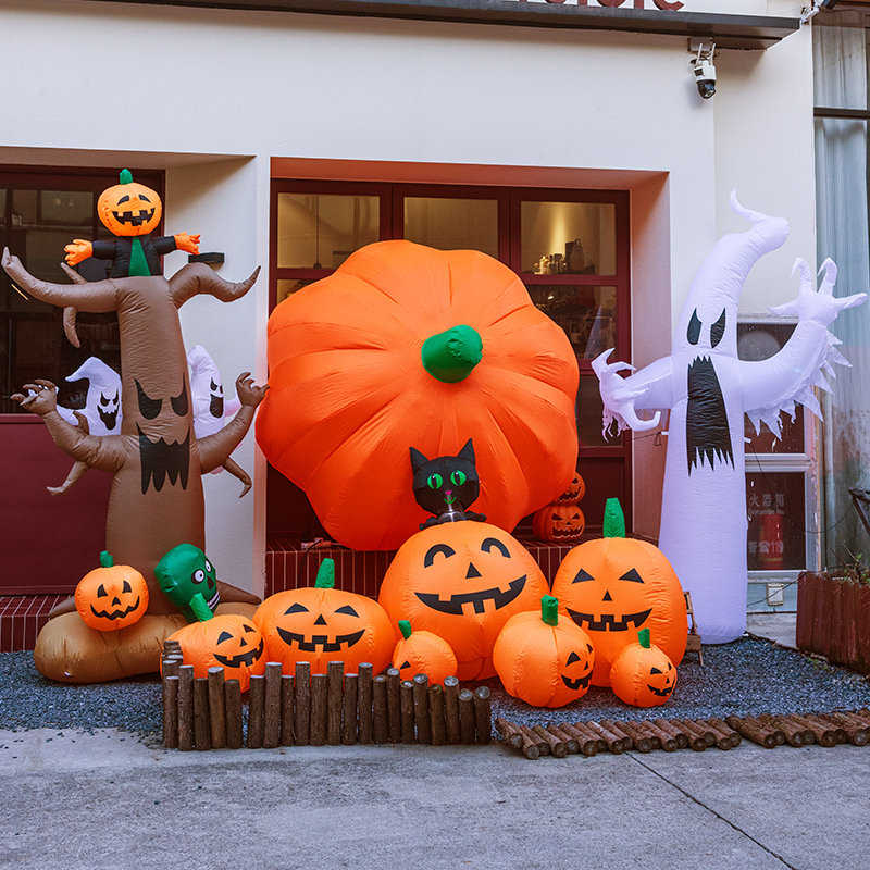 Halloween Decoration Pumpkin Lantern Inflatable Mall Party Outdoor Atmosphere Scene Setup Glowing Props Ornaments Hanging Decorations Halloween Decoration Pumpkin Lantern Inflatable Mall Party Outdoor Atmosphere Scene Setup Glowing Props Ornaments Hanging Decorations
