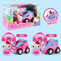 Doxa A dream kt cat piggy peggie cartoon wireless remote control car electric music light child toy car resistant to fall