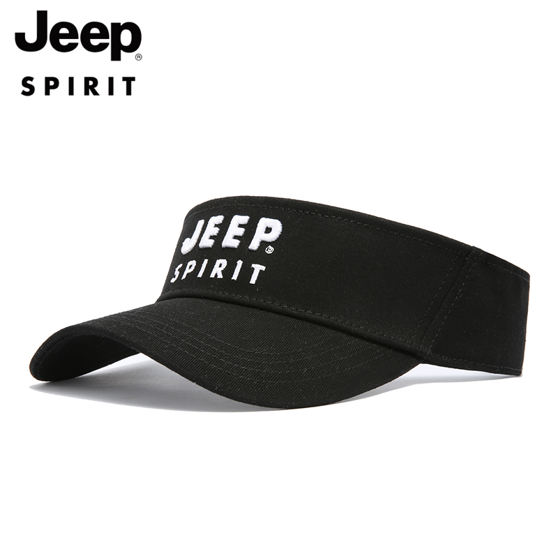 JEEP Jeep sun hat empty top hat women's summer UV protection big eaves strong shading summer women's sun hat sunshade