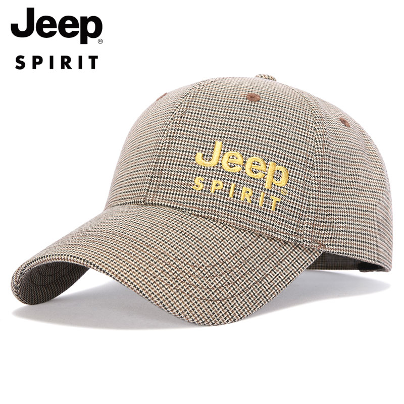 JEEP Jeep 2021 new houndstooth hat men's and women's baseball cap fashion going out sunscreen sunshade cap peaked cap