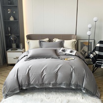 Fuana Home Textiles Upscale 120 Long Suede Cotton Pure Cotton Gon Satin Embroidery Four Sets 1 8 m Bed Spring Summer