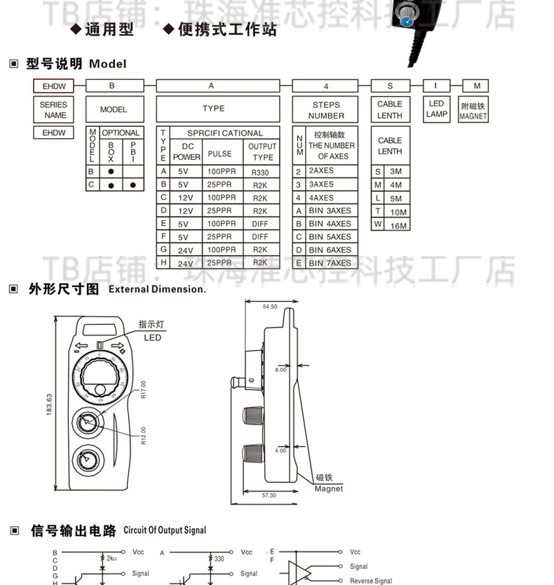 Маховик 台湾远瞻电子手轮数控ehdw-ba4s-im ehdw-bd5s-im ehdw-be6s-im