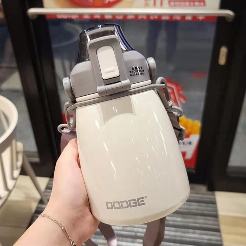 German 316 stainless steel water cup large-capacity pot belly thermos cup ladies high-value cute portable straw cup