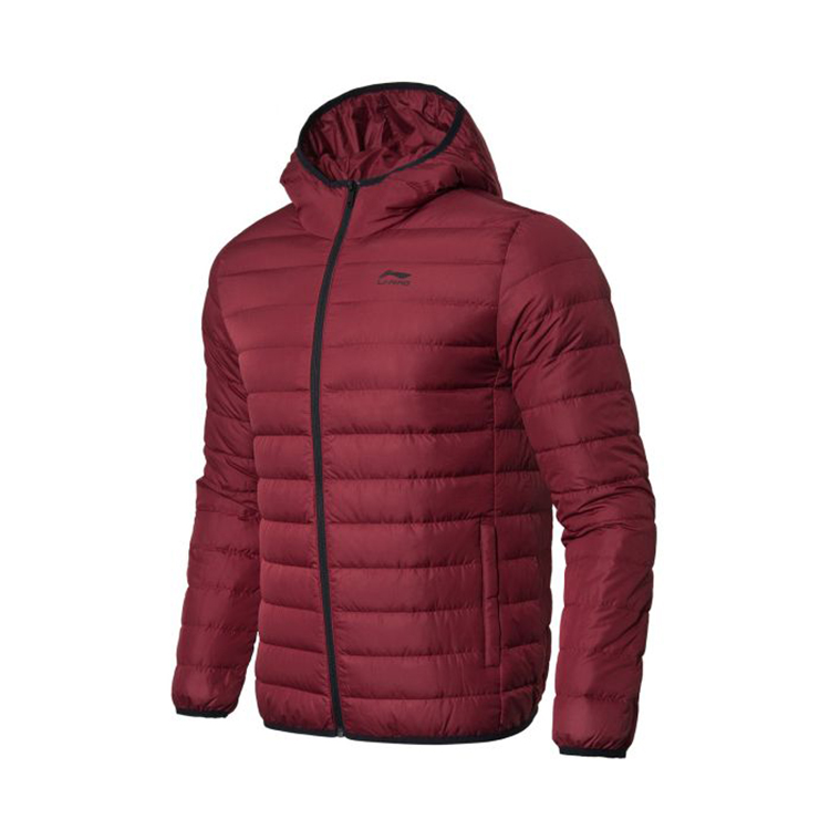 Li Ning thể thao xuống áo khoác nam dày ấm mùa đông mới đích thực dây kéo trùm đầu quần áo đào tạo giản dị áo phao nike