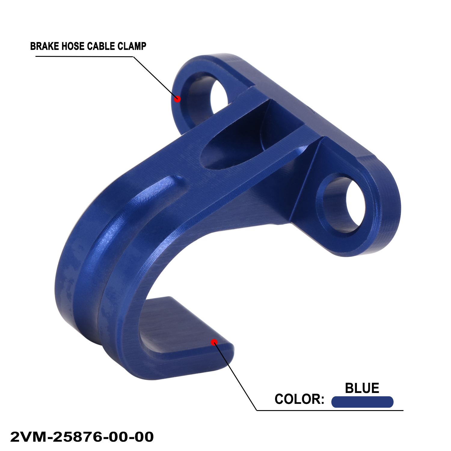 Applicable Mountain YZ125 YZ125 250F WR426 cross-country locomotive retrofit accessories brake tubing clip wire card