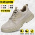 Labor protection shoes for men in winter, anti-smash and anti-puncture, old protection belt steel plate work shoes, welding site insulation, light and safe 