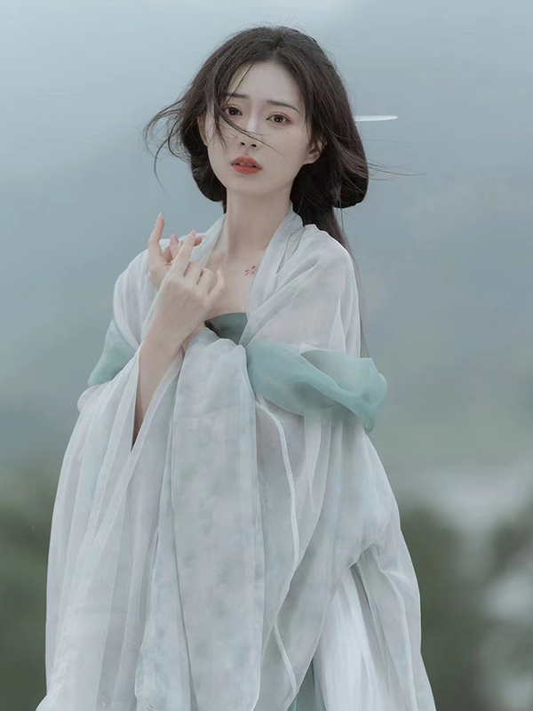 Xiluoqi Hanfu Traditional Chinese Clothing for Women, New Elegant Style, Fairy-Like Ancient Dress, Daily Wear, Suitable for Commuting, Complete Set of Dress