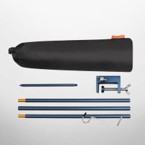 Outdoor camping desktop ground small light pole Aluminum alloy stall table Ultra-lightweight portable light stand foldable horse lamp bracket