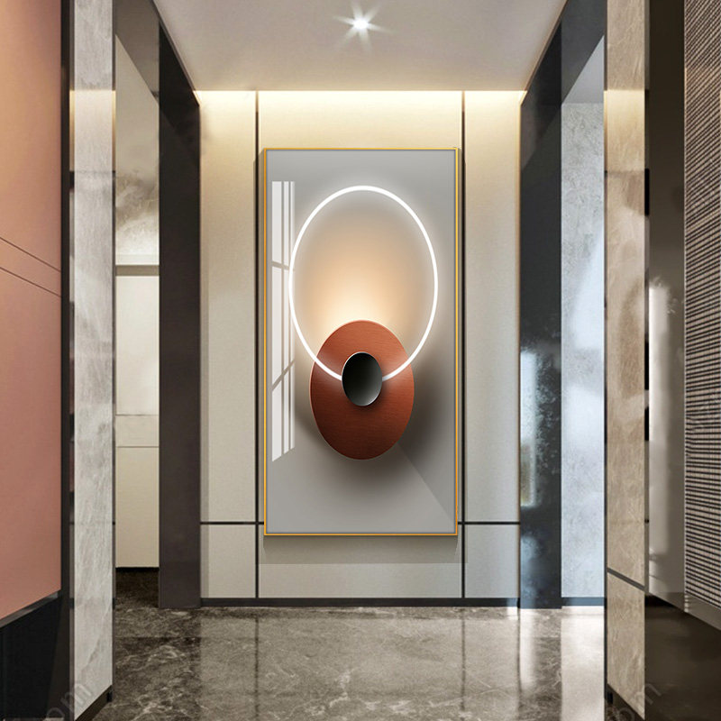 Access to the Megaka Decoration Painting Corridor Wall Painting Utility Modern Limit Light Luxury Abstract Art Crystal Painting