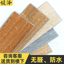 spc lock button floor snap-on environmentally friendly household imitation wood floor tile waterproof stone plastic floor pvc stone crystal floor