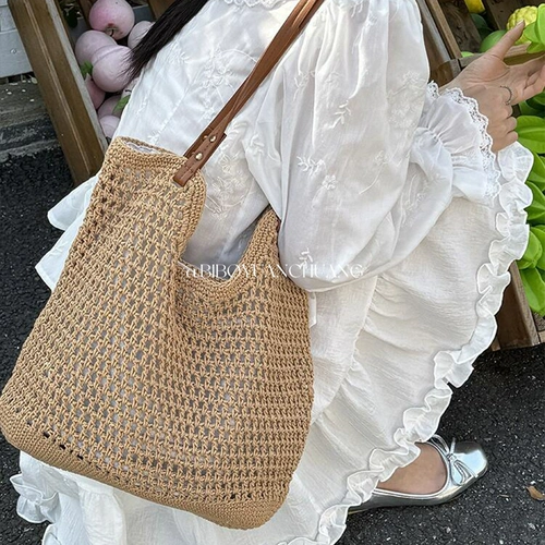 Оригинальная пляжная плетеная универсальная сумка через плечо, делается под заказ