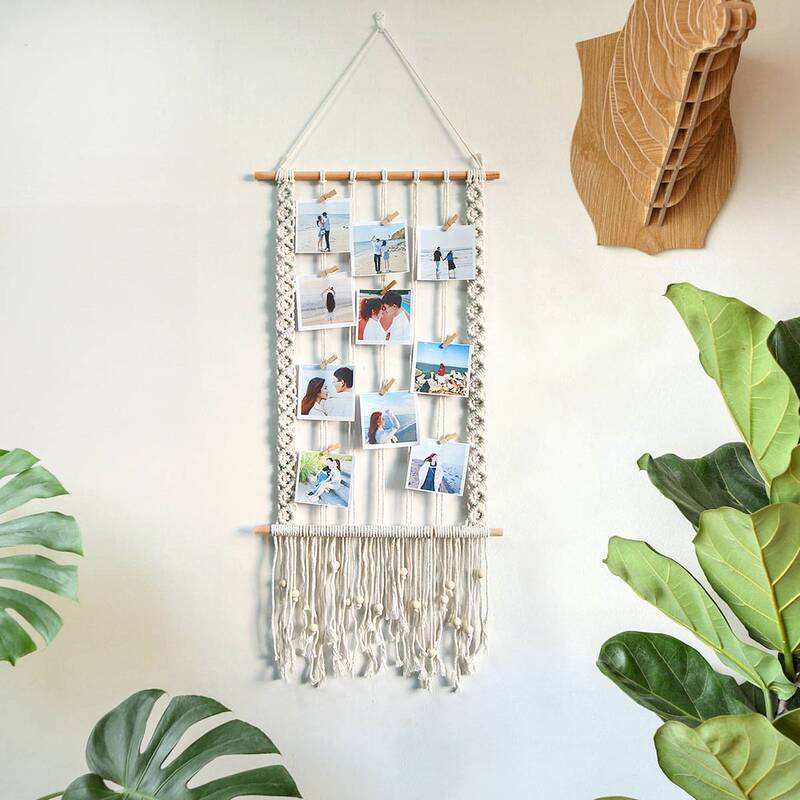 New Style Nordic Photo Wall Decoration Wall Hanging Handmade Photo Clip Frame Hanger Bohemian Style