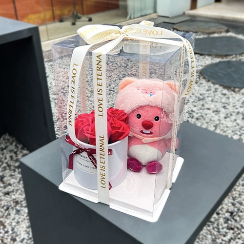 Кукла, подарочная коробка на день Святого Валентина, подарок на день рождения, букет