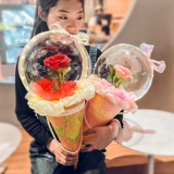 Воздушный шар для мороженого, набор материалов на день Святого Валентина, популярно в интернете, розы, букет