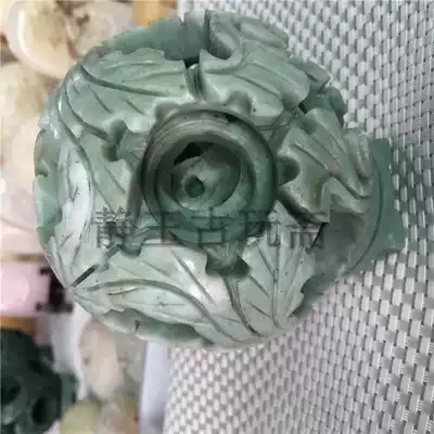 Antique fitness handball set ball Lushan Jade making hands exercise fingers old playthings old jade color good jade