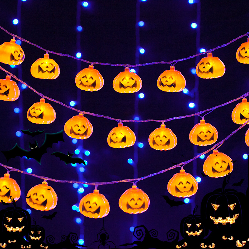 Halloween Jack-o ' - lantern string decorations and props Kindergarten decoration ornaments package Bar cloth field dress-up