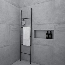 Nordic vertical leaning against wall trapezoidal bathroom towel containing rack hanging hanger floor type bedroom Easy modern clothes hat rack