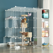 Assembly cat cage Empty cage Villa apartment Large free space Home indoor large three-story large platform clearance