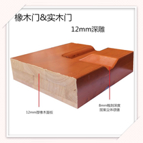 Small sample oak door log door fabric pattern