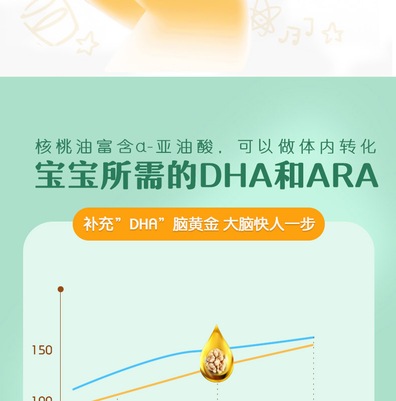 谷依古有机核桃油110ml婴儿辅食添加油