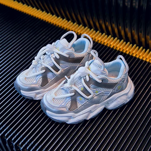 Детская модная универсальная весенняя спортивная обувь на платформе, коллекция 2021, тренд сезона